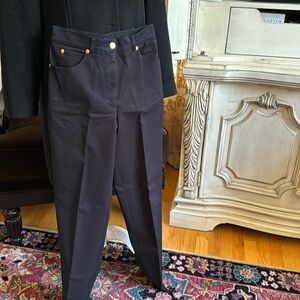 ST JOHN BLACK JEANS MARIE GRAY EXCLUSIVE LABEL NWOT STRAIGHT LEG  SZ: 4